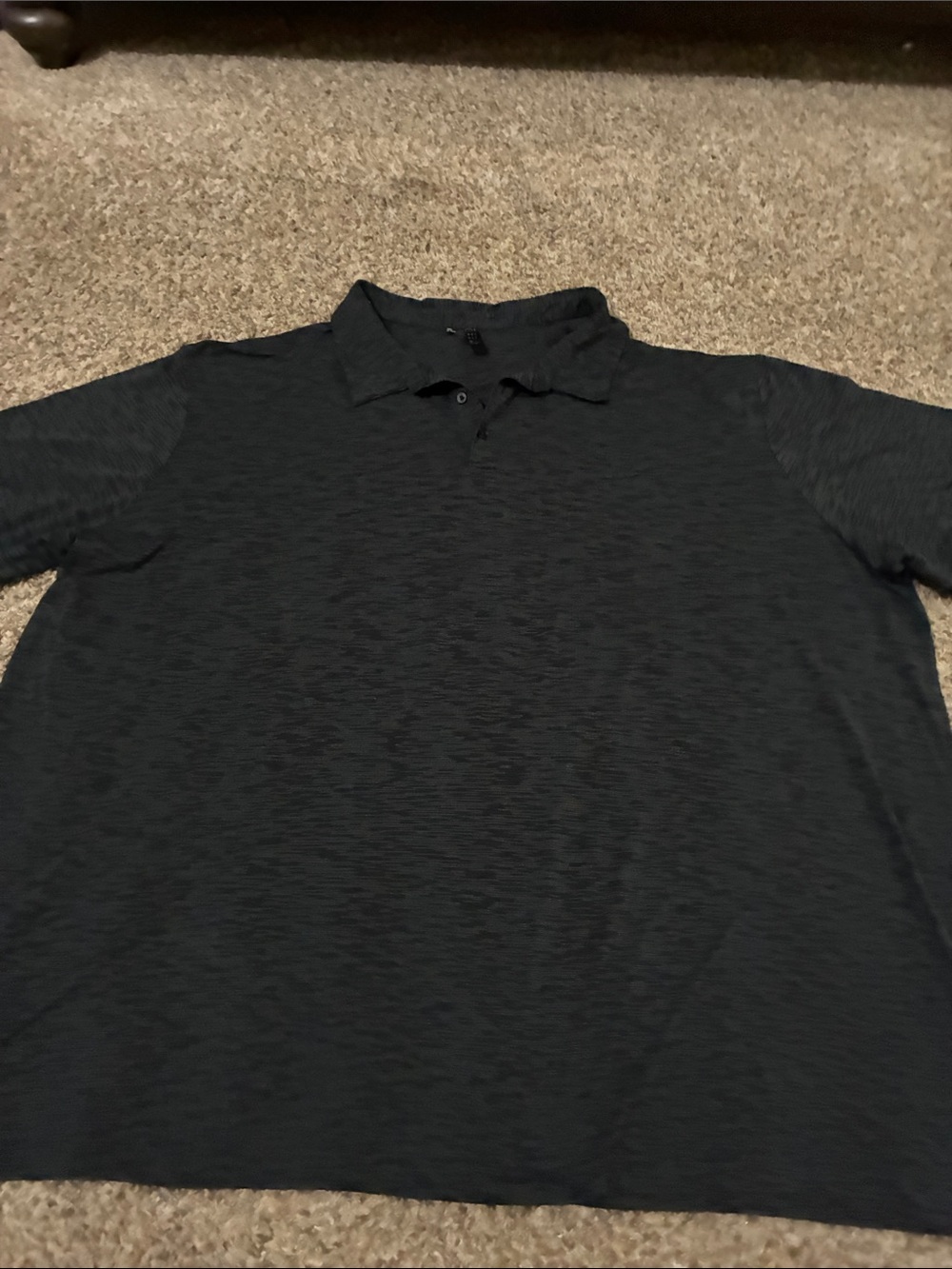 adidas Men's Charcoal Heather Polo Shirt